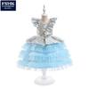 Children's Beaded Princess Trumpet Sleeve Dress