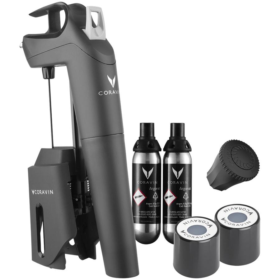 CORAVIN Timeless Three + Sistema di Conservazione del Vino - Nero