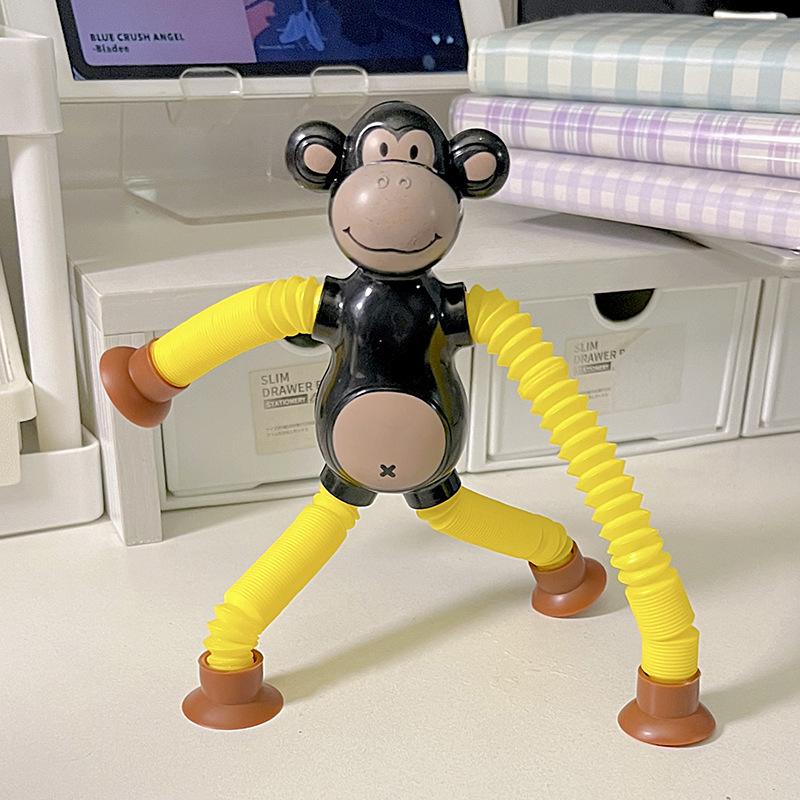 

Luminous Telescopic Monkey Stretch Toy for Kids - Interactive & Educational Fun One Size