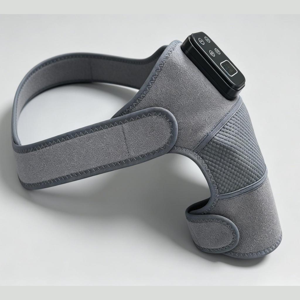 Electric Heated Shoulder Massager with Vibration & Hot Compress for Pain Relief and Multi-gear Adjustment