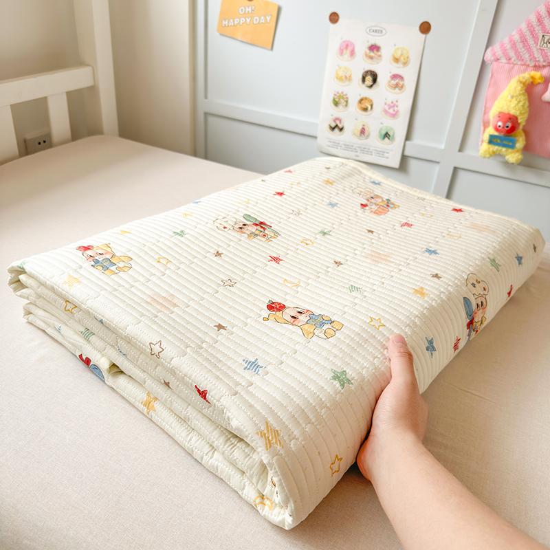 (Student Season) Small Fresh Printed Cotton Bed Cover Student Bed Cover