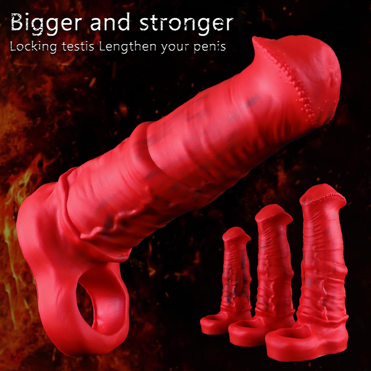 Ma Diaosi Wolf Tooth Set Penis Set РЈРґР»РёРЅРµРЅРЅС‹Р№ РёСЃРєСѓСЃСЃС‚РІРµРЅРЅС‹Р№ РїРµРЅРёСЃ Set РЎРёР»РёРєРѕРЅРѕРІС‹Рµ СЃРµРєСЃ-РёРіСЂСѓС€РєРё РџР°СЂРЅС‹Рµ РёРіСЂСѓС€РєРё Lock Essence Set S