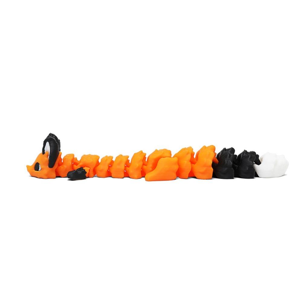 Movable 3D Printed Animal Model Toy Joint Swing Mini Leopard Cat Toy  Desktop Ornament
