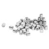 50Pcs Coupling Nut Stainless Steel M5 Round Rod Connector Nut Female Thread for Connection