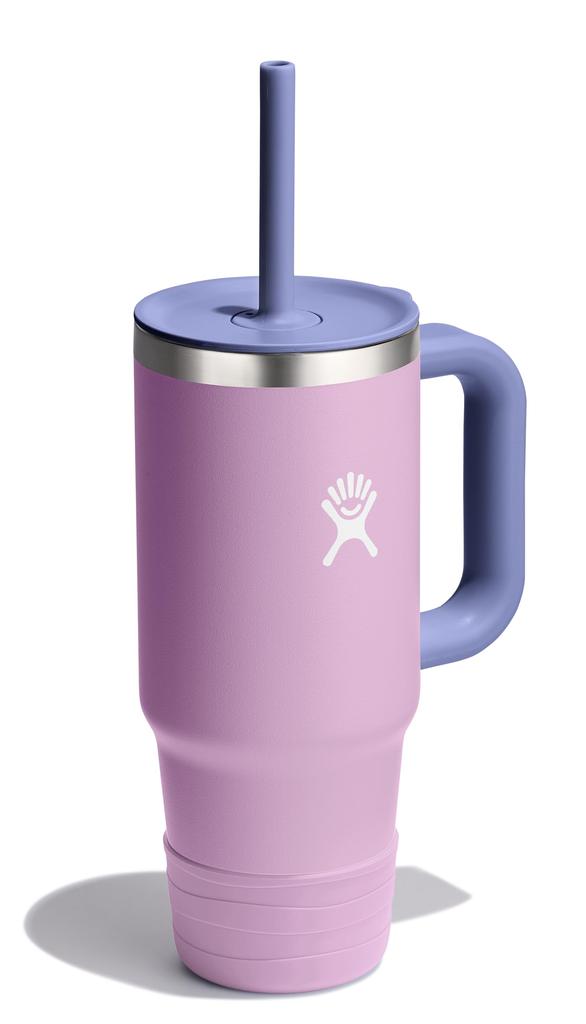 Stainless Steel Kids Tumbler with Straw, 24oz (709ml) Anemone Design, Insulated Water Bottle (Official Japanese Product)