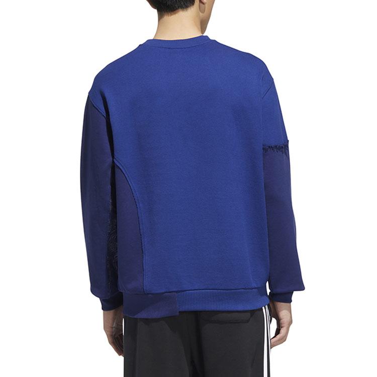 adidas Originals Sweatshirts Unisex Blue Crew Neck Moderate Regular HH9964