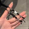 Cute Couple Bracelet Moonstone Obsidian Cat Bracelet Fashion Rabbit Woven Bracelet  Party Jewelry