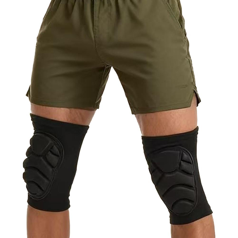 1Pair Thickened Protection Men Sports Kneepad Elastic Knee Pads Support Fitness Gear Basketball Brace Protector Male NonSlip Pad