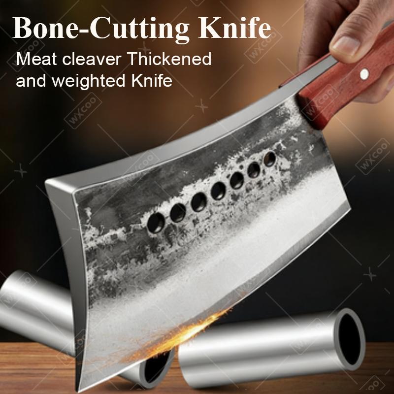 WXCOO Bone Cutting Knife Forged High Hardness Kitchen Knife Meat Cleaver Hand Butcher Knife Fruit Vegetable Cutter
