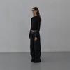 LCDC™ Paint Effect Wide-Leg Trousers (Black)