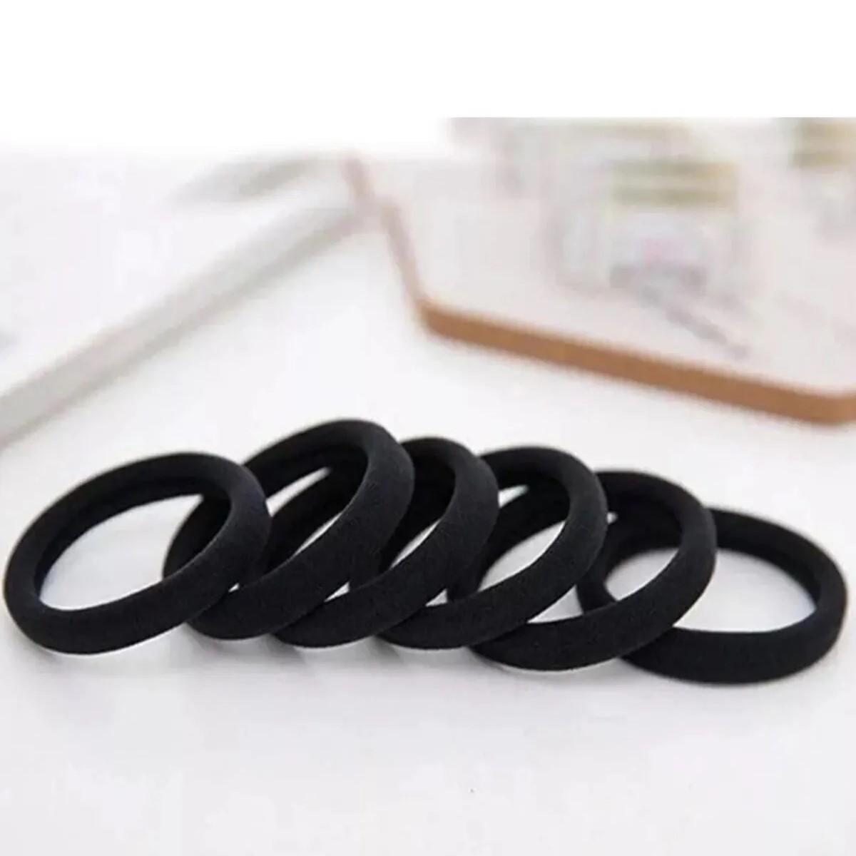 

Жіночий набір гумок для волосся з чорного рушника з 50 предметів