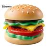 Durable Fidget Gifts for Kids Hamburger Squeeze Toy, Food Shape Slow Rising Realistic Novelty Desk Toys Soft Burger Stress Relief Sensory Toy Anxiety