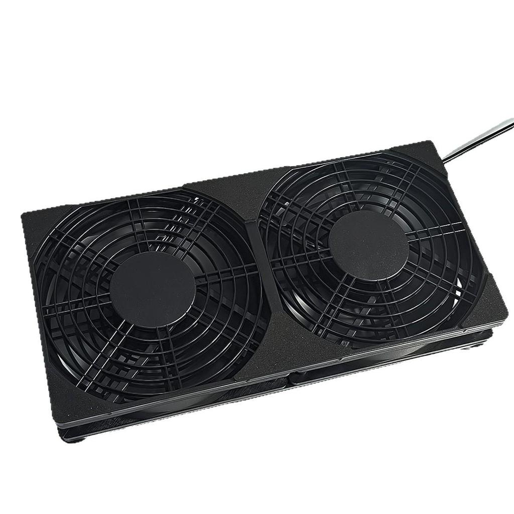 Silent Dual-Fan Optical Modem Router Chassis with USB Multifunctional Cooling