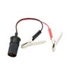Car Battery Clip-to-Cigarette Lighter Converter Cable - Emergency Jump Starter Clips