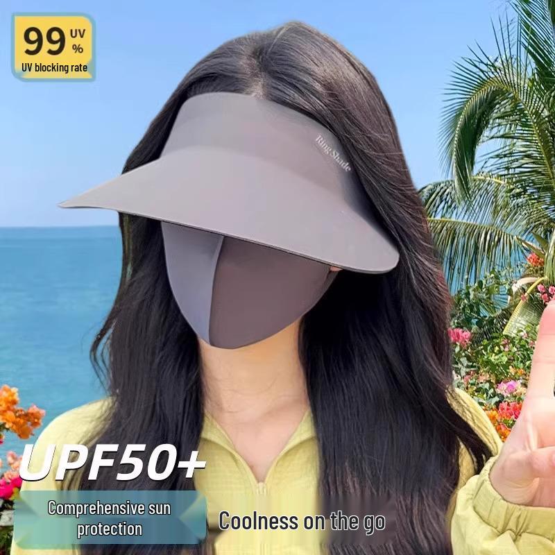2025 Nahtloser Damen-Sonnenhut mit UV-Schutz für Strandfotografie