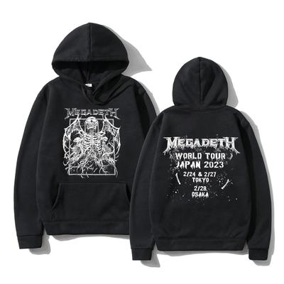 Vinter Oversized Herr Megadeths Huvtröjor Dam Termisk Sweatshirt Damer Långärmad Unisex
