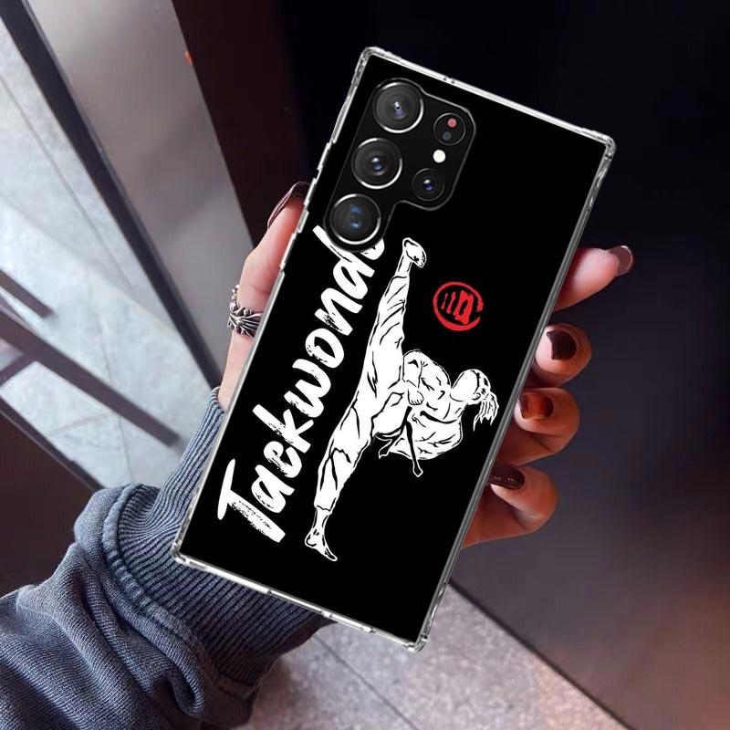 Kungfu Taekwondo Phone Case For Samsung Galaxy S23 S24 S25 Edge S26 Ultra S22 + S21 Plus S20 FE Cover Silicone Print Shell Galax