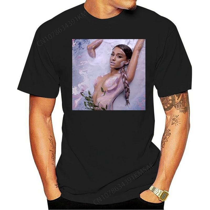 Cotton T-shirt Wishesport Ariana-Grande-Sweetener-Poster- O-Neck Dress Short Sleevet for Men Ad