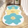 Cross-border Flower Imitation Cashmere Rug for Home, Living Room, Sofa, Bedroom, and Bedside