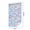 Iridescent glitter azure and light gray wallpaper 50x1000