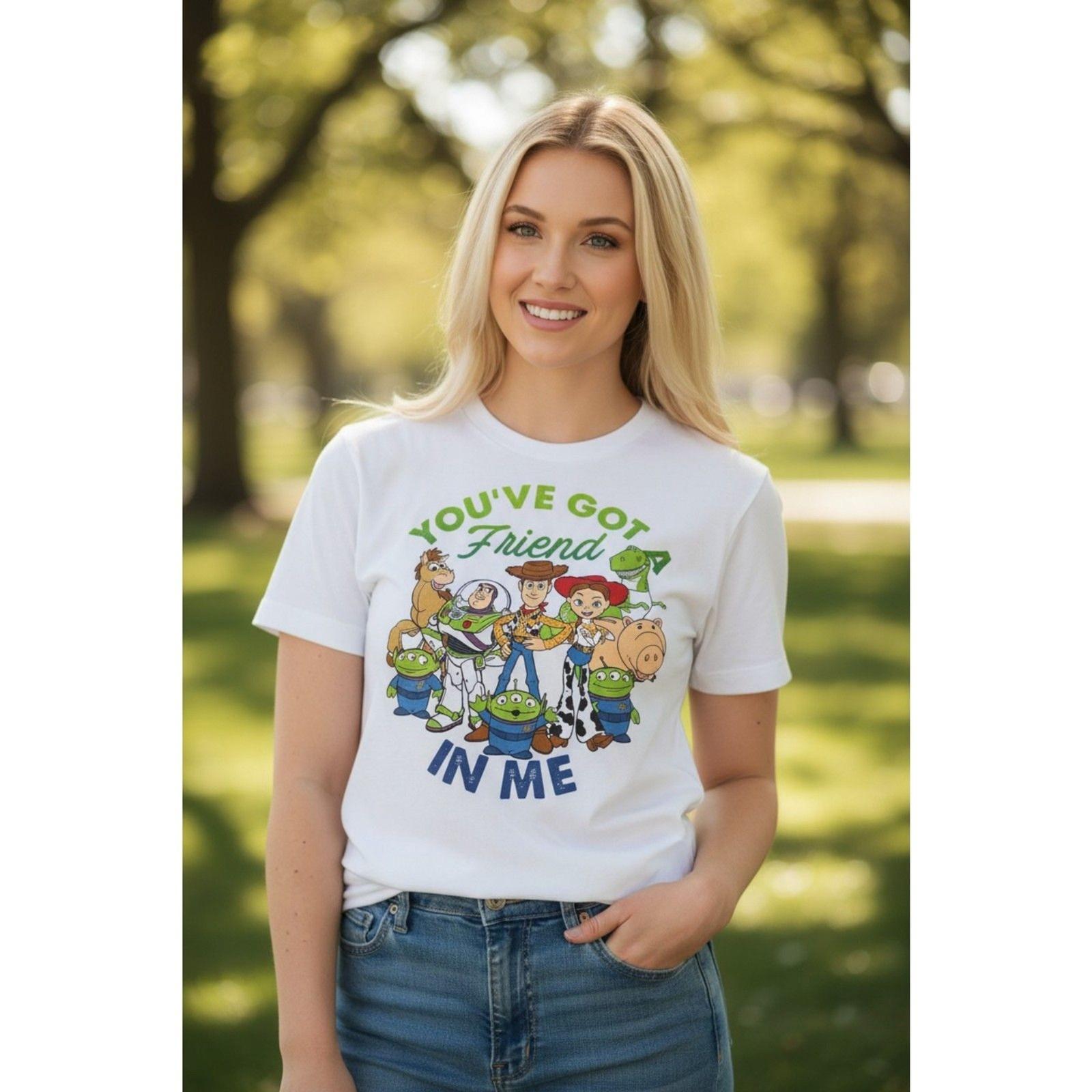 Disney Pixar Toy Story Woody Buzz Lightyear Aliens Hamm Unisex Medium T Shirt 4XL
