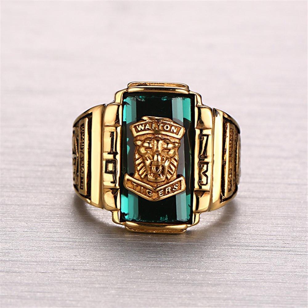 European and American New 1973 Walton Tiger Head Ring Men's Fashion Ring