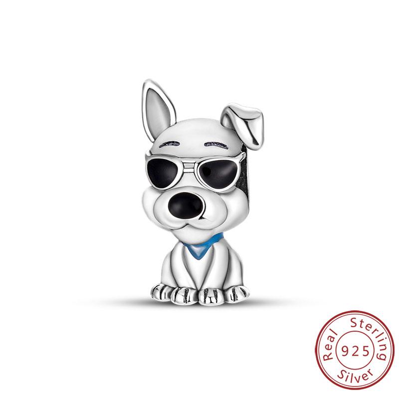 Charms Copper Dog Cat Paw Print Love Pets Charms Beads Fit Original Bracelets Necklaces Pendant Women Diy Jewelry