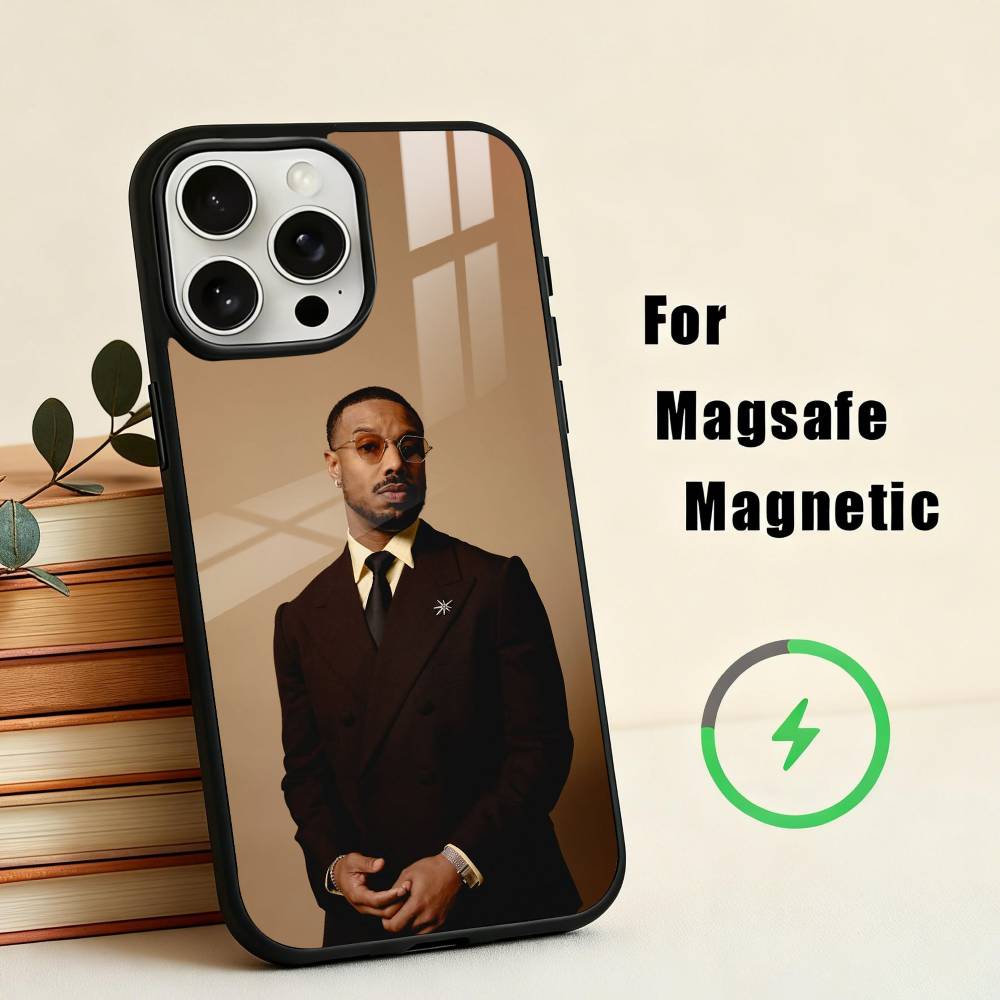 Oscar Actors M-Michael B. J-Jordan Phone Case For iPhone 17,16,15,14,13,12,Plus,Pro,Max for Magsafe Magnetic Wireless Charging