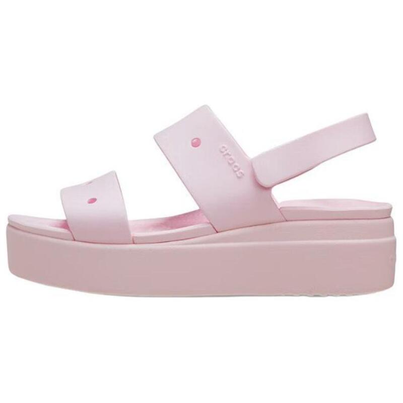 Crocs Brooklyn EVA Lightweight Open Toe Beach Sandals Women's Pink