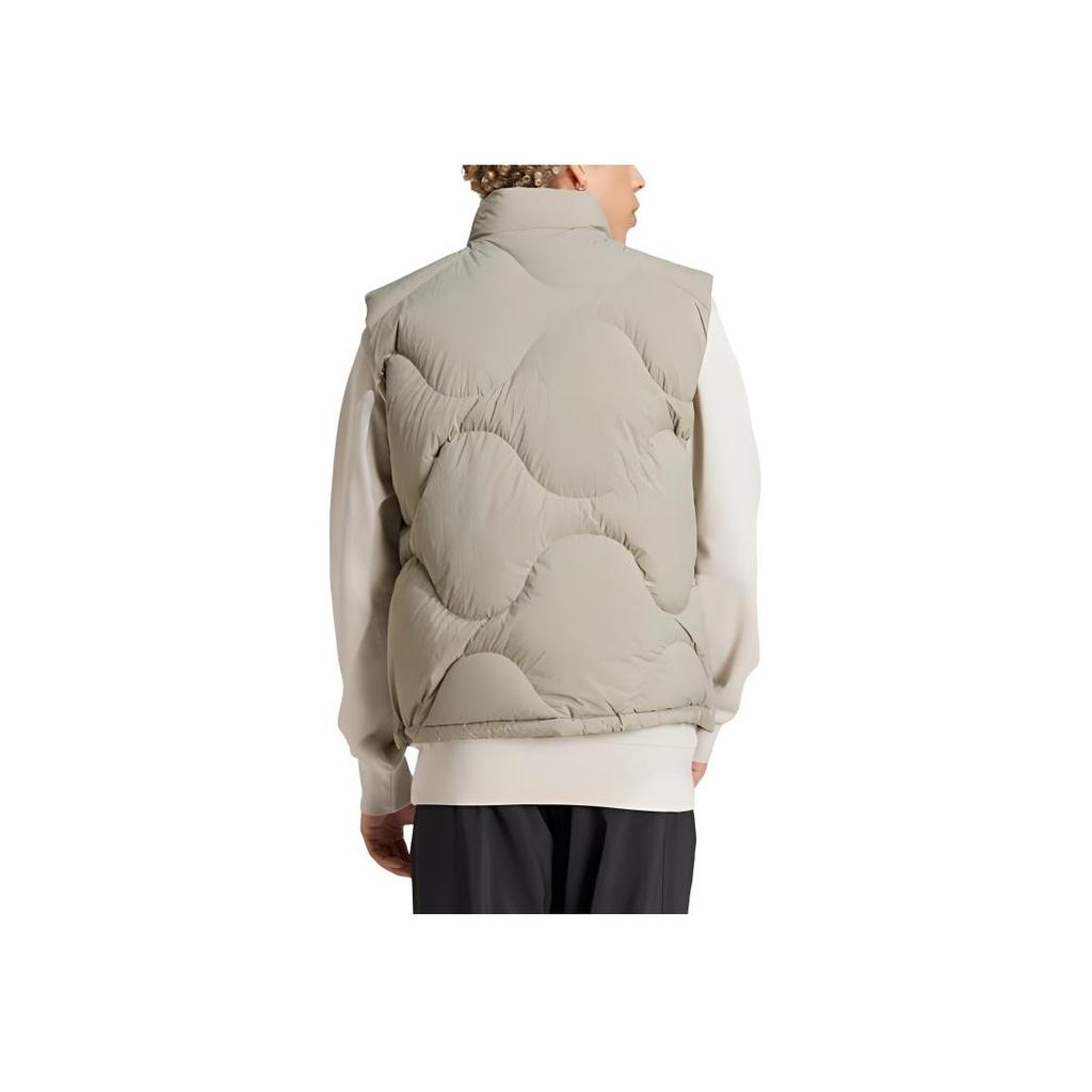 Adidas Casual Windproof Warm Water-Resistant Down Vest Men Vests Pebble-Silver-Gray JG5939