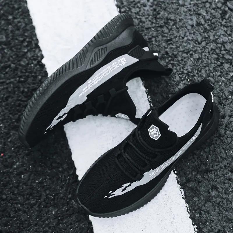 Pantofi pentru bărbați pentru sport pentru petrecerea timpului liber, pantofi de alergare respirabili din plasă cu talpă moale, pantofi din nucă de cocos la modă, versiunea coreeană