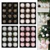 12 Pieces 3.15inch Christmas Hanging Balls Thoughtful Gift Multipurpose Traditional Lightweight for Home Party Vintage Design