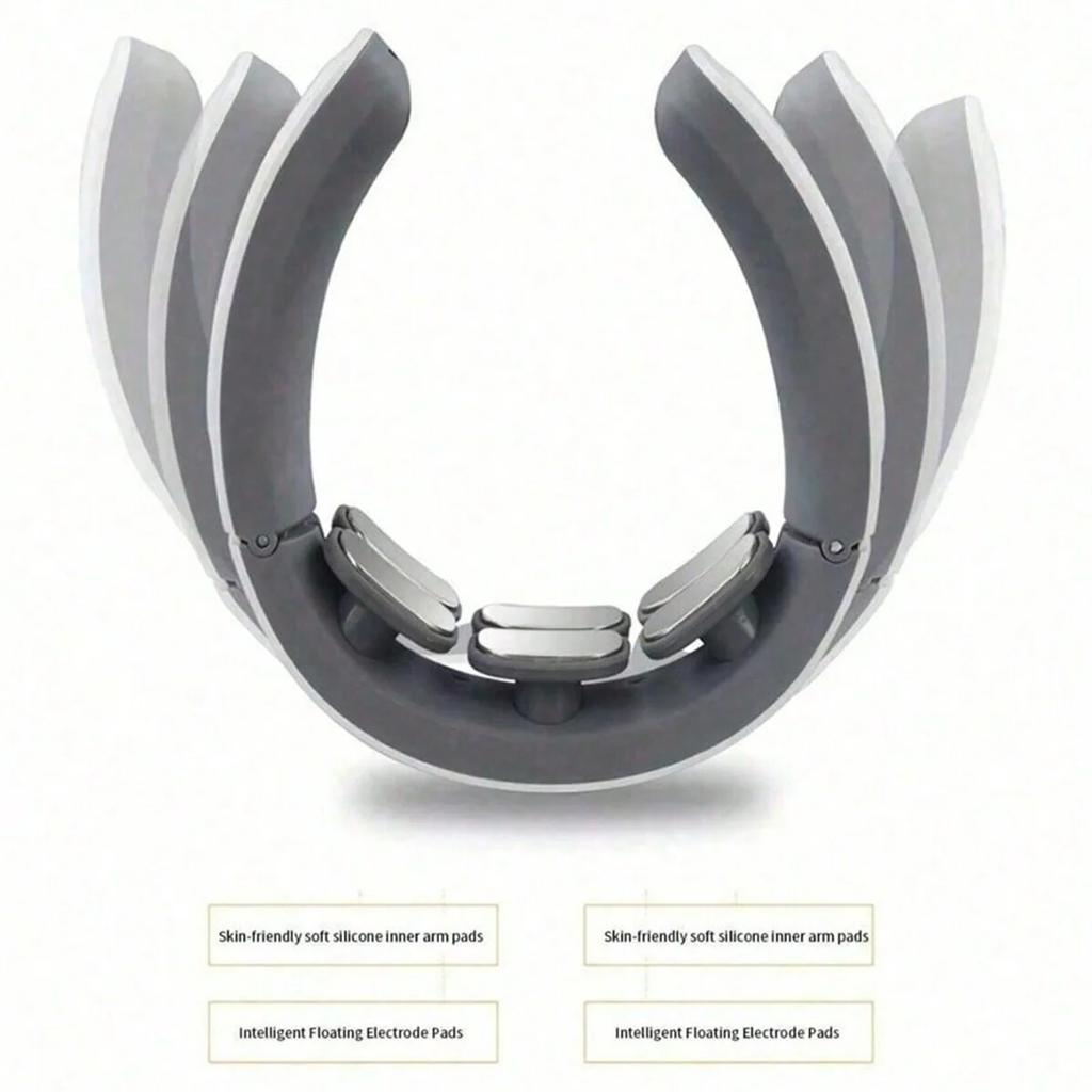 EMS Elektrický masážní přístroj na krční páteř Masáž krku a ramen Uvolnění obratlů Automatické vyhřívání Úleva Dobíjecí EMS