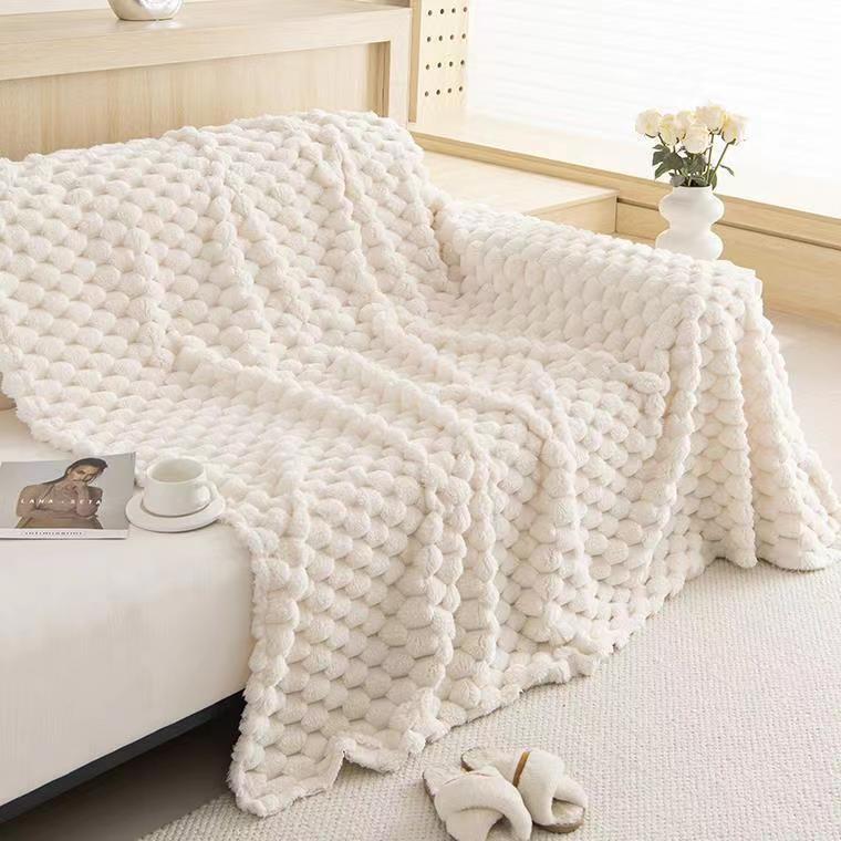Winter Rabbit Plush One-piece Sofa Cover Cloth Thickened Warm Sofa Towel Winter High-end Non-slip All-inclusive Cover