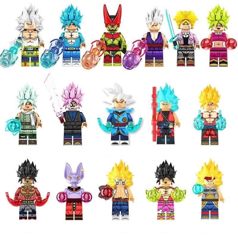 Kf6181a And Kf6182a Dragon Ball Mini Figurines Colorful Building Block Toys Set