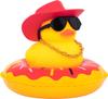 Car Rubber Duck Dashboard Yellow Duck Decoration For Car Dashboard Decorations Duck Toy With Swim Ring