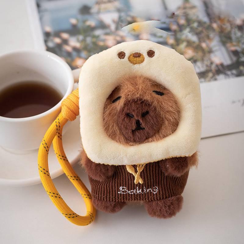 

Capybara Toy Plush Keychain Creative Adorable Pendant Collectors Gifts Dolls Animal Head Pendant