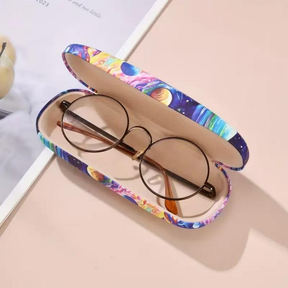 Storage Box Cartoon Sunglasses Box Kitten Glasses Case Pu Leather Eyewear Holder For Teens Storage Fashion Accessory Gift Idea
