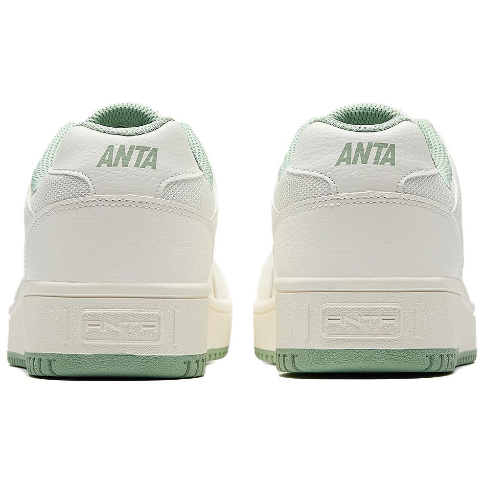 Anta Life Collection Non Slip Lightweight Low Top Skateboard Shoes Men's White Green 112518022R-1