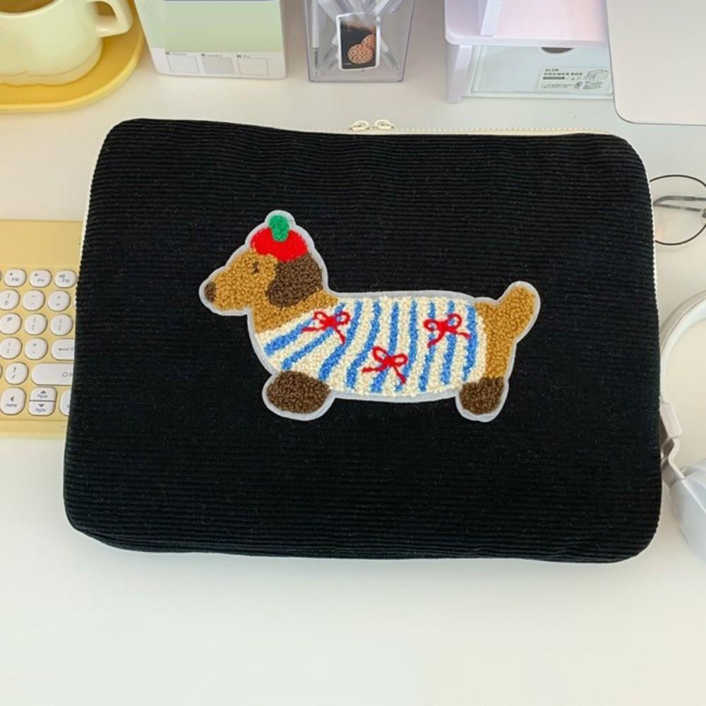 Tablet Cover Bags Cartoon Dog Laptop Sleeve Bag Sweet Kawaii Tablet Sleeve Bag Shockproof Cute Girl Computer Bag File Package