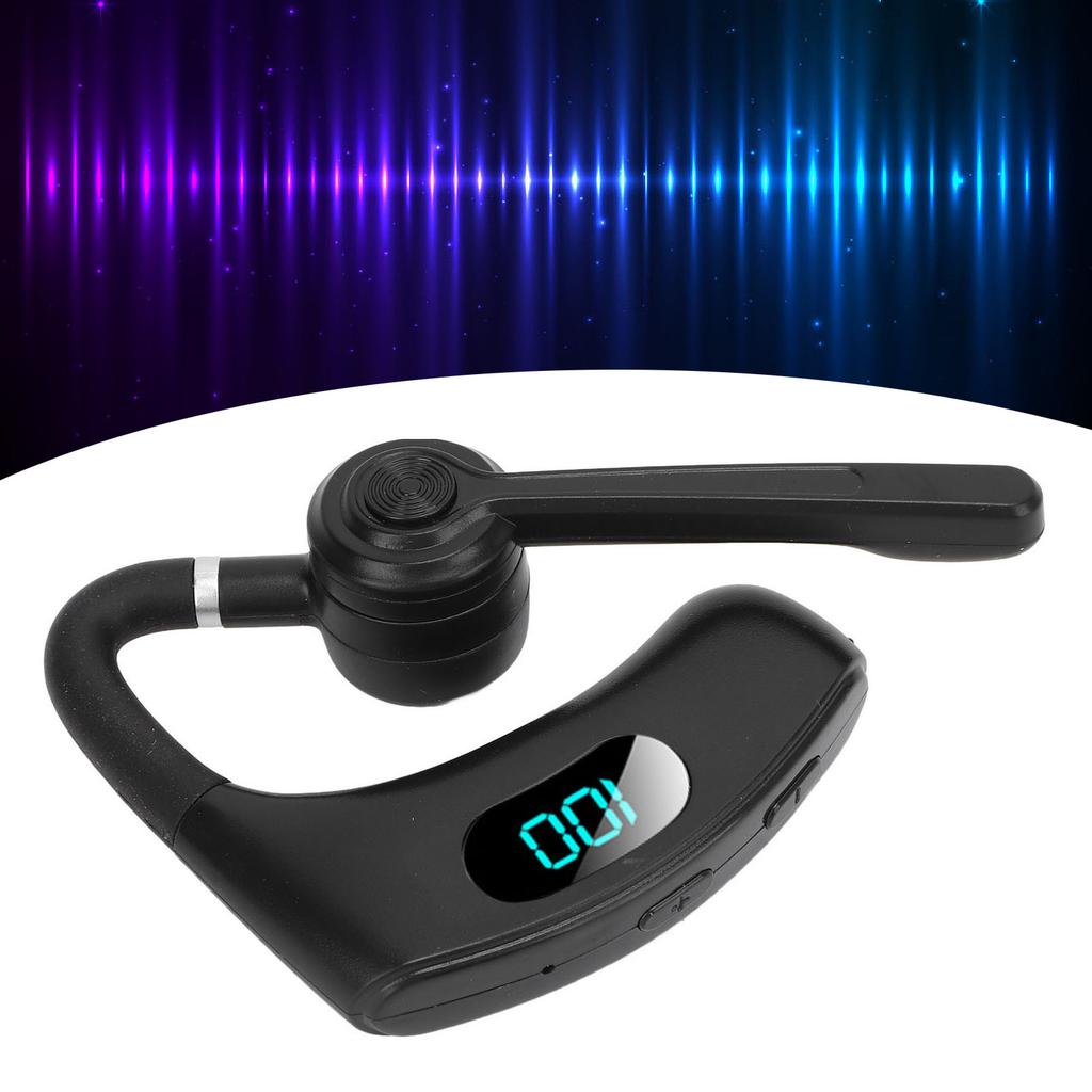 Wireless Earpiece with Microphone Noise Reduction 300mAh Battery for Business Driving