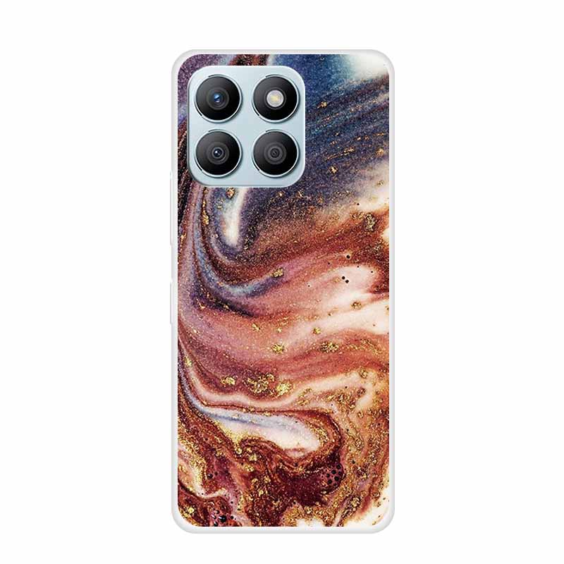 For Honor X8C X8B Phone Case For Huawei Honor X 8 C B X8 8C 8B Soft Silicone TPU Transparent Funda Clear Marble Patterns Cover