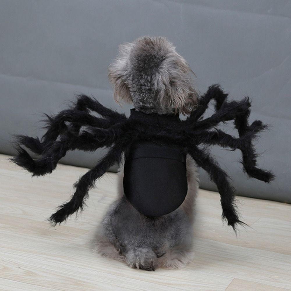 Cosplay Pet Spider Costume Funny Dog Cat Spider Clothes Halloween Spider Pet Costume  Party