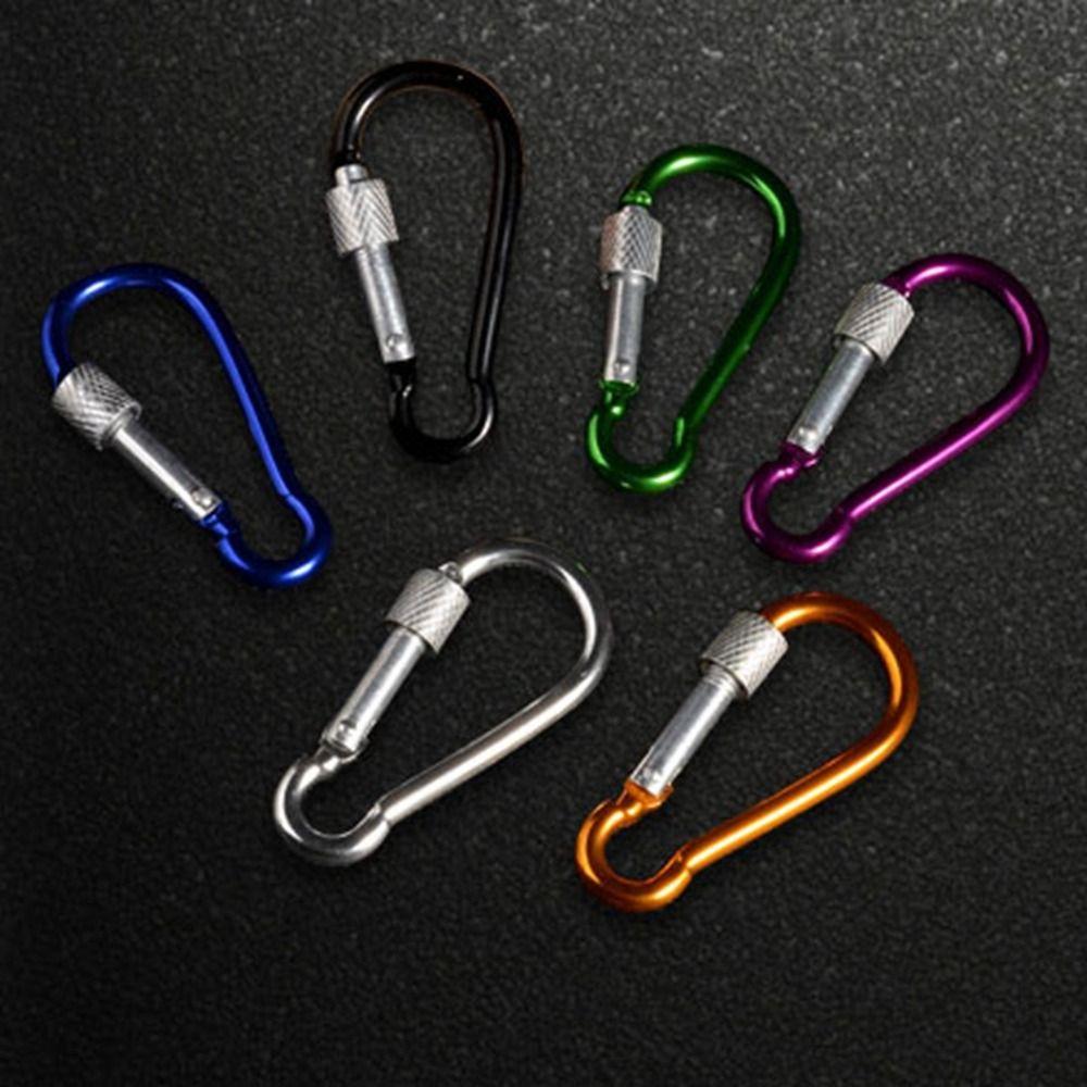

10pcs 46mm Outdoor Sports Carabiner Multi Colors Climbing Button Outdoor Tool