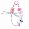 Adorable Cartoon Sanrio Handmade Beaded Mobile Phone Chain Keychain Cute Bag Pendant