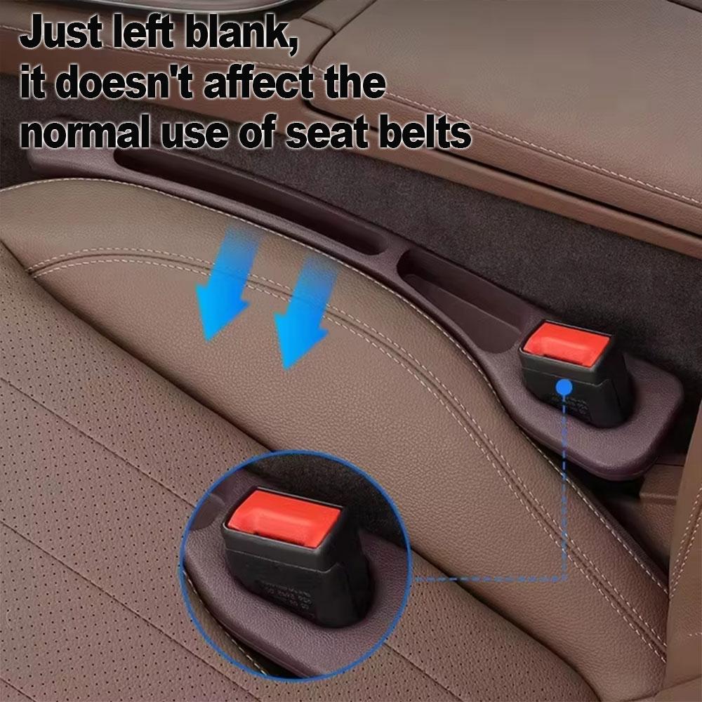 2pcs Universal Car Seat Gap Filler, Leakproof Anti-Loss with Multi-Pocket Organizer, for Sedan SUV Truck Auto Interior Storage