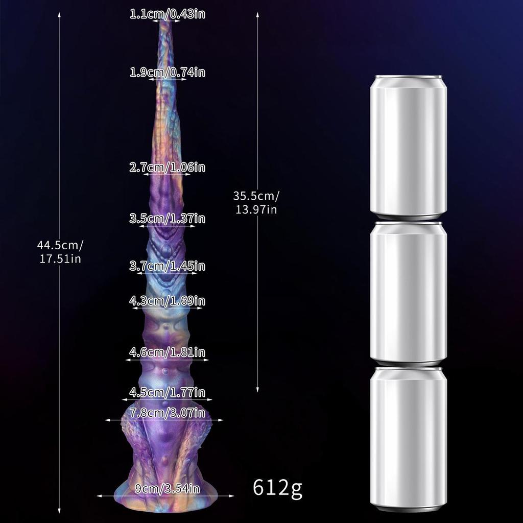 Grenzüberschreitender Langer Silikon-Analdilatator mit Peitsche