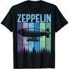 Retro Zeppelin 70-tal 80-tal Luftfartyg Luftskepp Zepelin Zepplin T-shirt