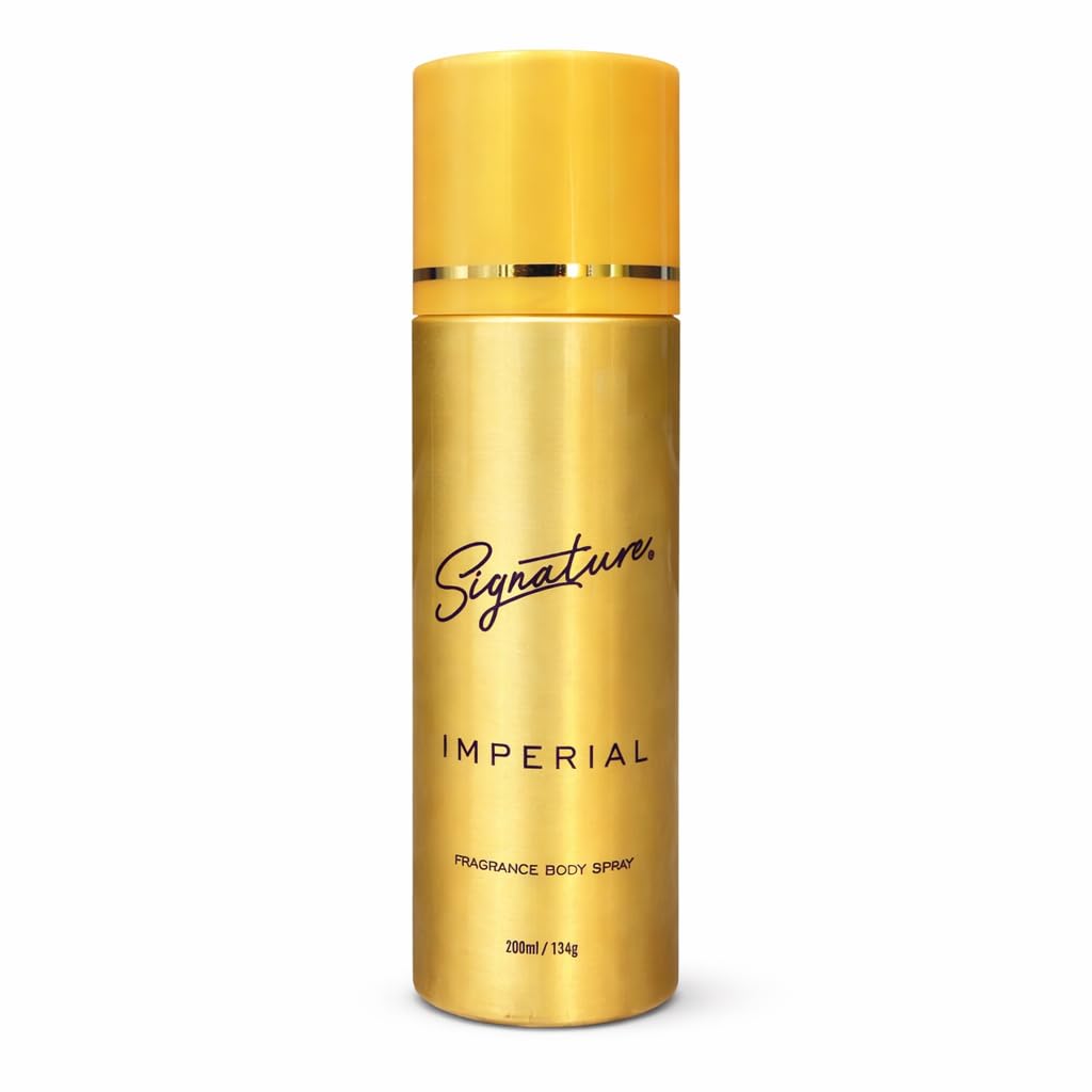 Дезодорант-спрей для тела Signature - Imperial | Ароматический акватический аромат | Стойкий аромат | Борется с запахом тела | Безопасный для кожи дезодорант | На каждый день
