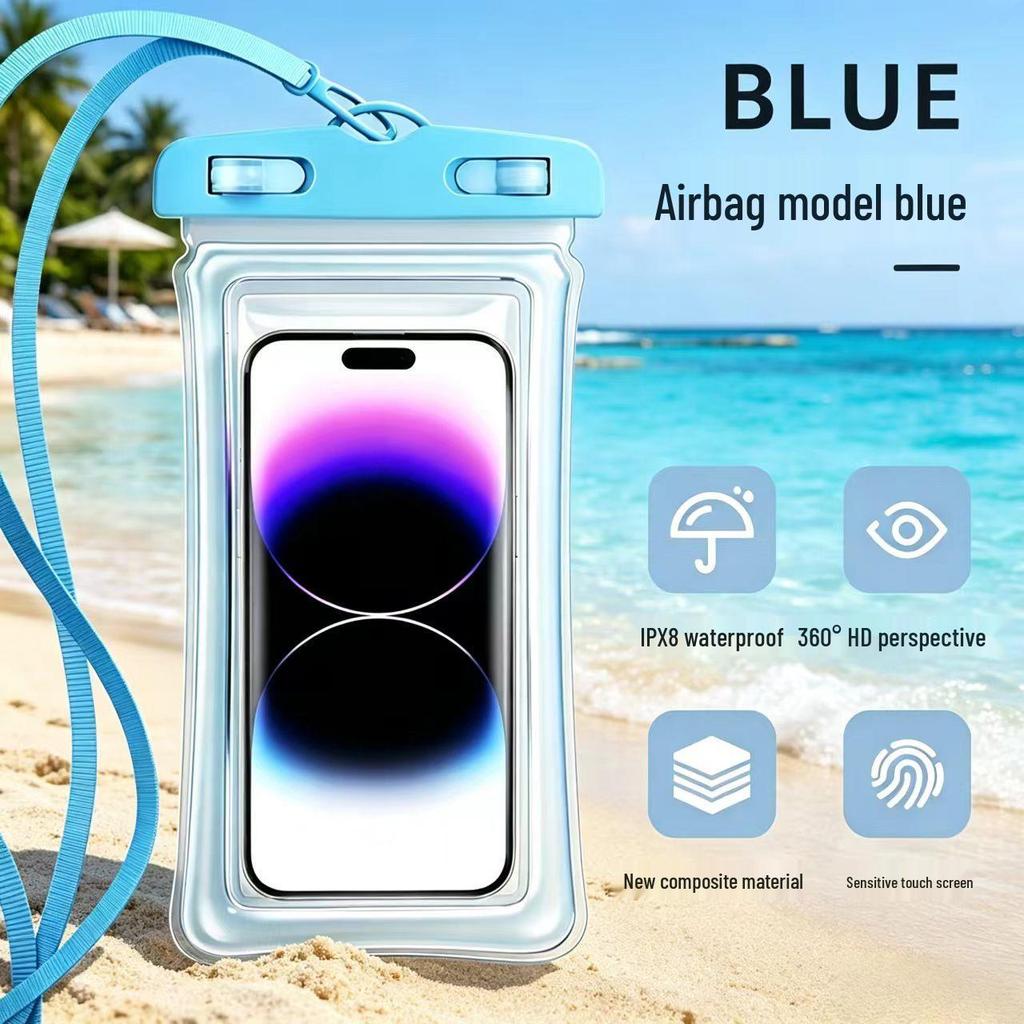 Waterproof Touchscreen-Compatible Mobile Phone Bag for Rafting and Diving
